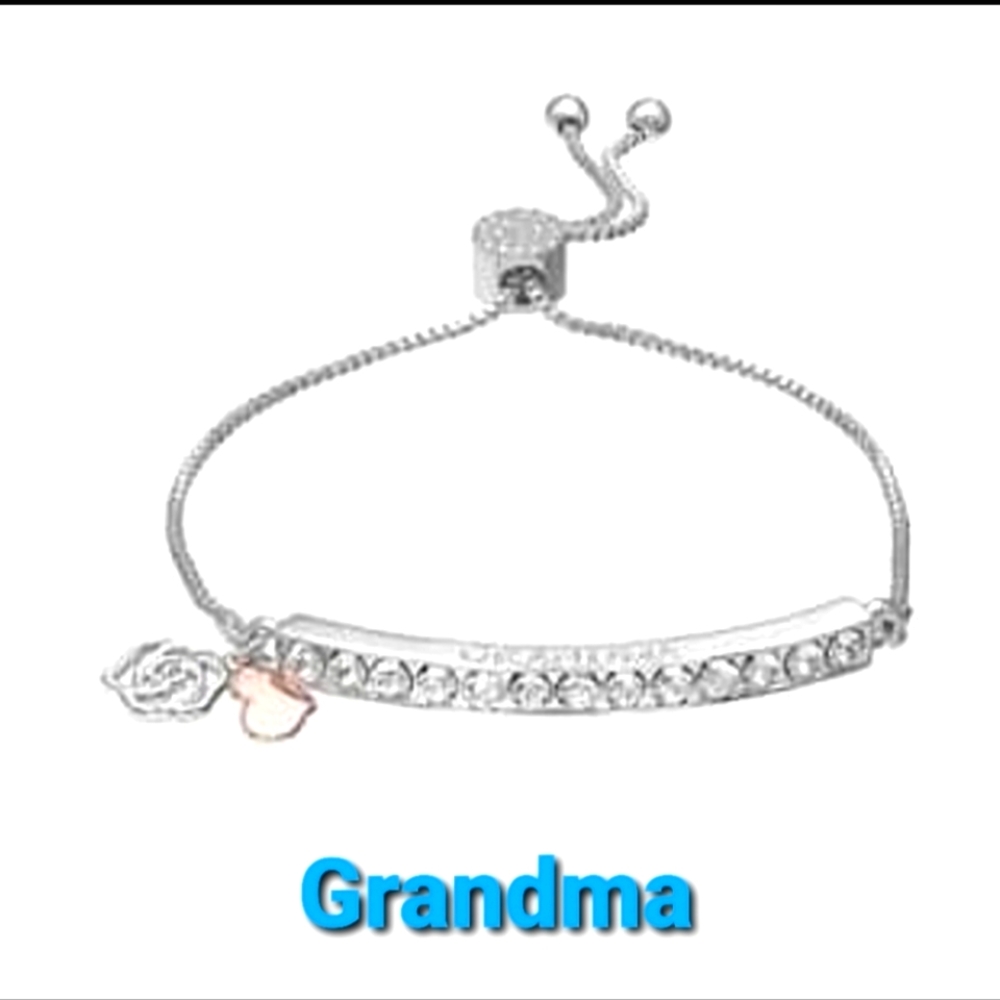 Silver GRANDMA Bracelet, Grandma Gift